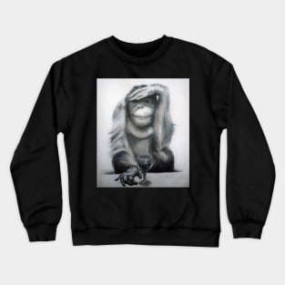 Yes Please - Drawing by Avril Thomas. South Australian Artist Crewneck Sweatshirt